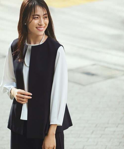 替え袖 3点セット 38 SHIPS Colors:〈手洗い可能〉プリーツ デザイン ロングスリーブ