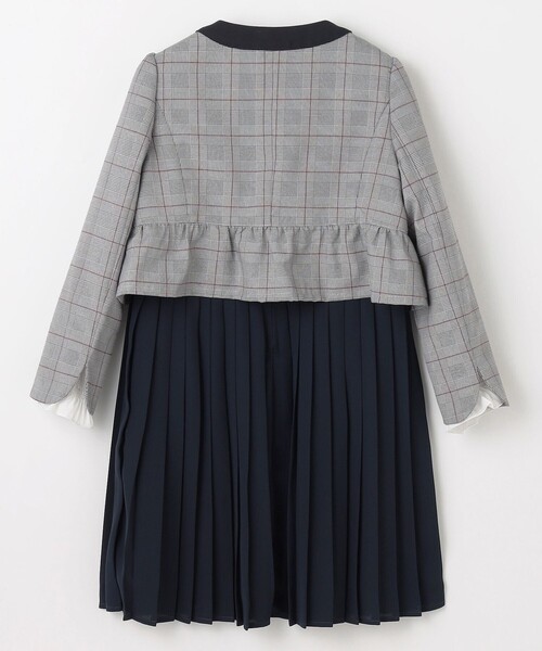 組曲 セットアップ 「110-140cm」グレンチェックジャケット