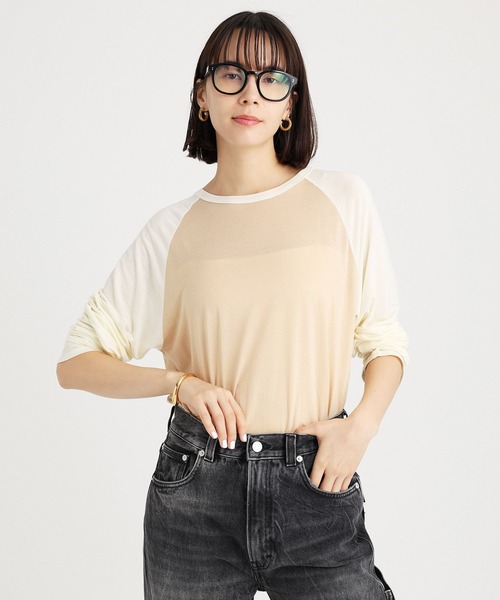 tシャツ 「81BRANCA」ラグランロングスリーブ レディース 81BRANCA tシャツ 「81BRANCA」ラグランロングスリーブ