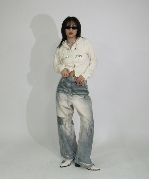 Six M/シックスエム】トロンプルイユデニムパンツ | WHO'S WHO