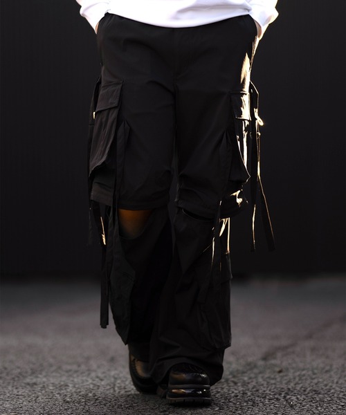 CLEL カーゴパンツ 「CLEL」2way Design Nylon Techno Pants