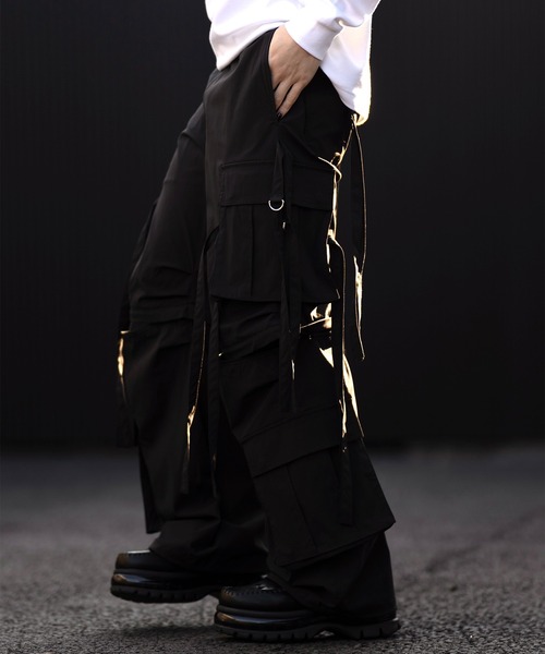 CLEL カーゴパンツ 「CLEL」2way Design Nylon Techno Pants