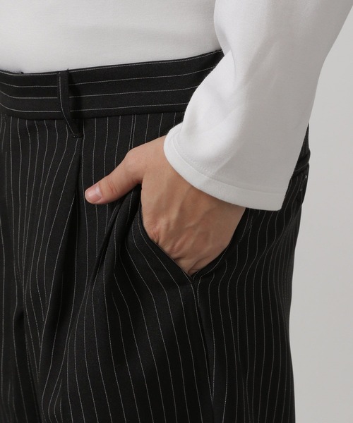 スラックス ストライプワイドパンツ / 289309 メンズ | LAKOLE | 21