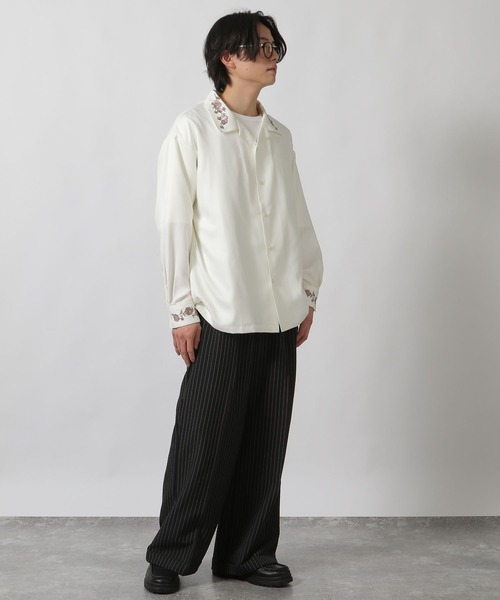 スラックス ストライプワイドパンツ / 289309 メンズ | LAKOLE | 06