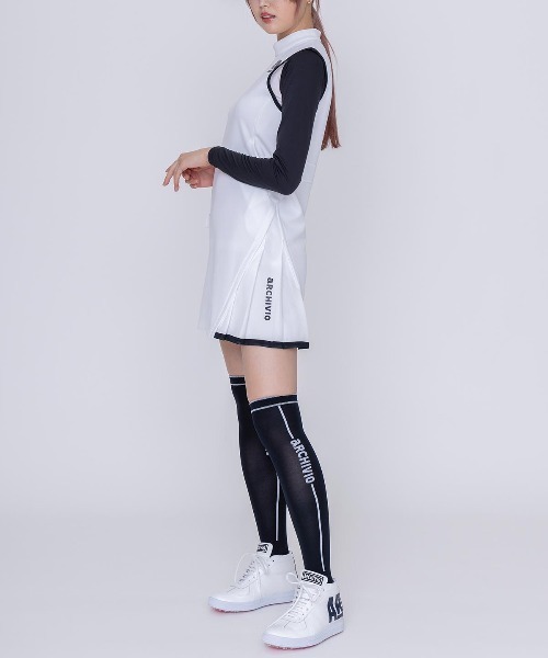 アルチビオ archivio ワンピース ノースリーブ サイドライン UV速乾ポロノースリワンピース|アルチビオ - ゴルフウェアや婦人服通販