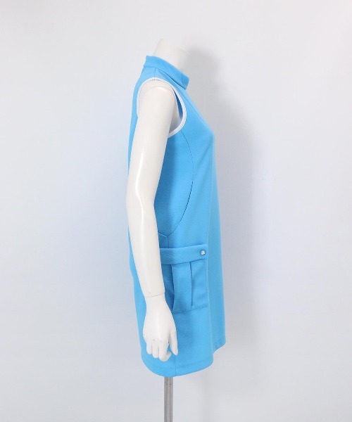 アルチビオ archivio ワンピース ノースリーブ サイドライン UV速乾ポロノースリワンピース|アルチビオ - ゴルフウェアや婦人服通販