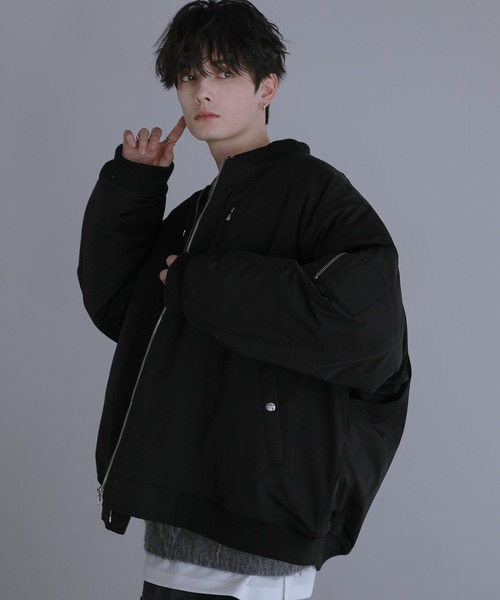 「LILL」 ブルゾン M ブラック メンズ_画像4