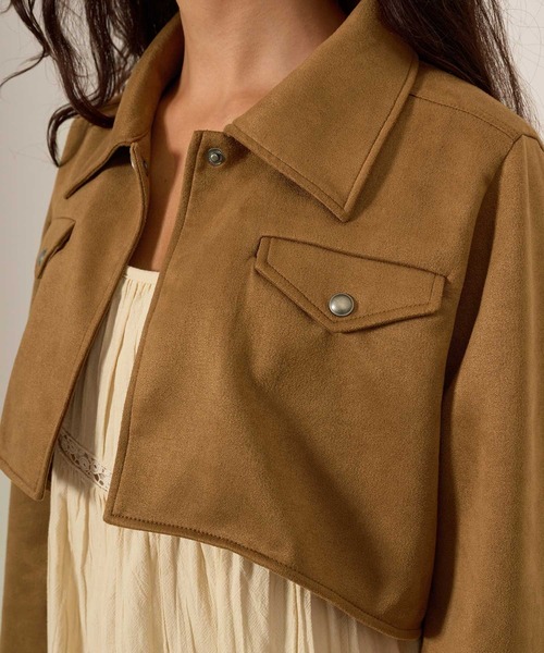 TINA：JOJUN（ティーナジョジュン） コート アウター フェイクスエード