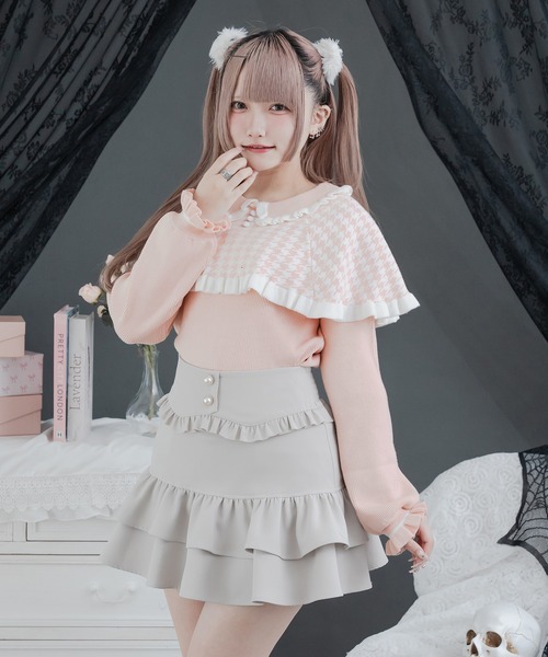 Pal elfy ニット セーター 千鳥ケープニット レディース : ZOZOTOWN