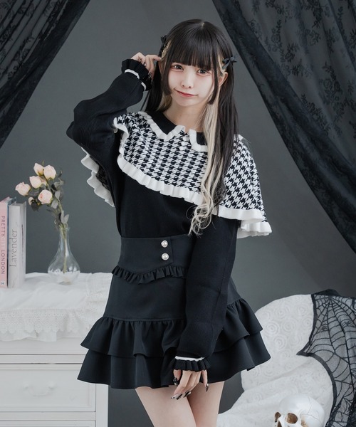 Pal elfy ニット セーター 千鳥ケープニット レディース : ZOZOTOWN