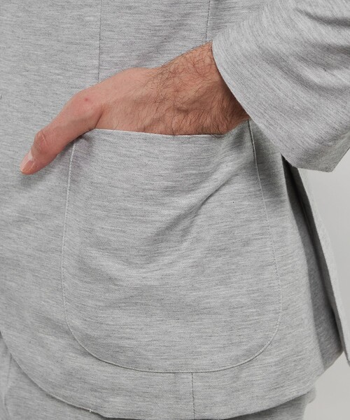 ジャケット テーラードジャケット 「L」「WEB・一部店舗限定」「FLEX JERSEY」デニムジャージーセットアップジャケット メンズの画像