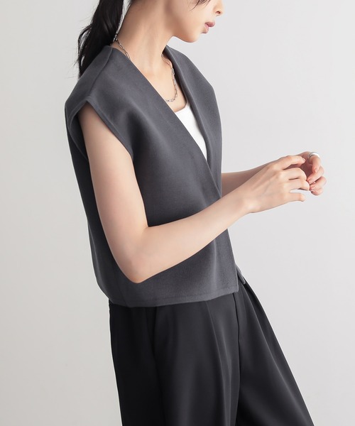 for/c（フォーシー） ベスト ジレ 「新色追加」スウェットライク