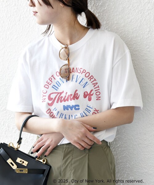 GOOD ROCK SPEED:〈洗濯機可能〉NYC ラウンド ロゴ プリント TEE GOOD ROCK SPEED:〈洗濯機可能〉NYC ラウンド ロゴ プリント TEE