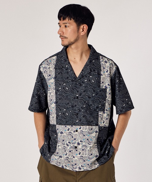 LANVIN カジュアルシャツ レディース セミシアーフレアシャツ|LANVIN en Bleu | LANVIN en Bleu | ランバン