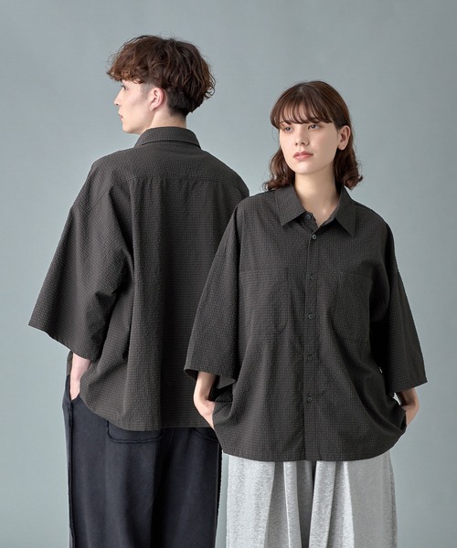 RUUBON シャツ 「RUUBON」double pocket box shirt / ダブルポケット