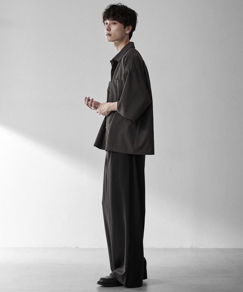 RUUBON シャツ 半袖 「RUUBON」double pocket box shirt / ダブル