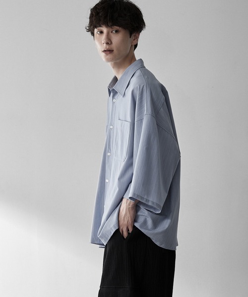 RUUBON シャツ 半袖 「RUUBON」double pocket box shirt / ダブル