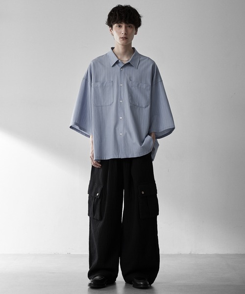RUUBON シャツ 半袖 「RUUBON」double pocket box shirt / ダブル