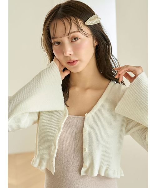カーディガン×タンクワンピースSET アイボリー SNIDEL HOME ルームウェア 部屋着 「FIRST BEAUTY DRESS