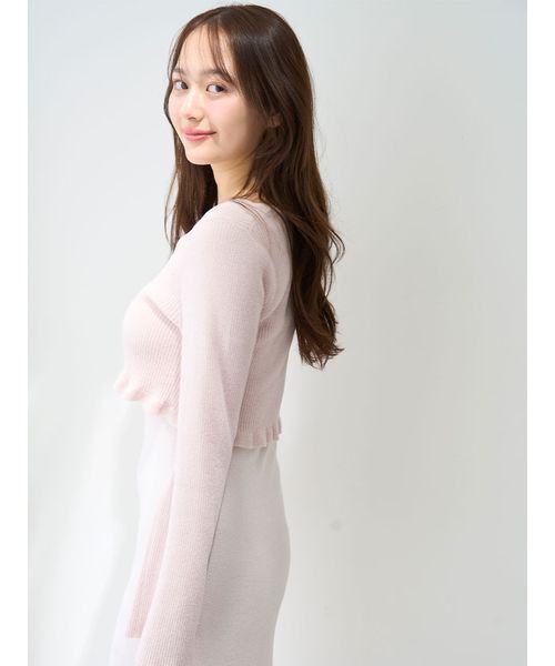 カーディガン×タンクワンピースSET アイボリー SNIDEL HOME ルームウェア 部屋着 「FIRST BEAUTY DRESS