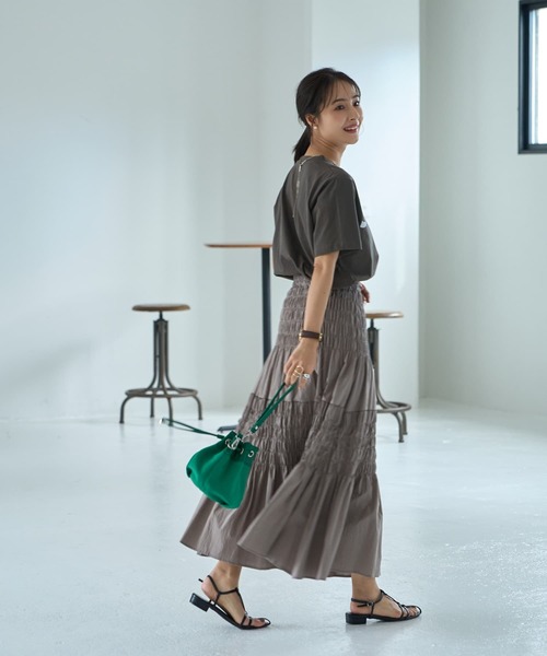 ホワイトスカート 89サイズ STYLE DELI スカート コットンシャーリングスカート : ZOZOTOWN