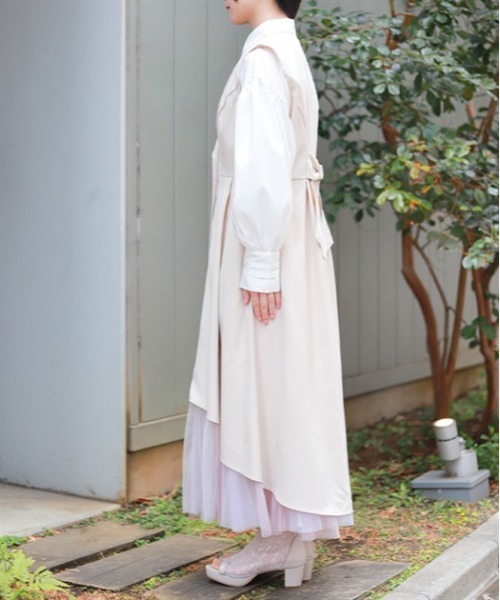 ベスト ジレ ボタニカルレースジレ レディース CRB ベスト ジレ リボンレースかぎ編みベスト レディース