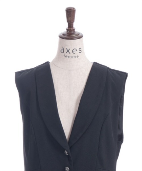 ベスト ジレ フィッシュテールジレ レディース axes femme ベスト ジレ フィッシュテールジレ レディース