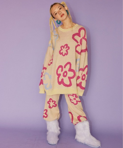 「Candy Stripper」 イージーパンツ 2 グリーン レディース_画像7