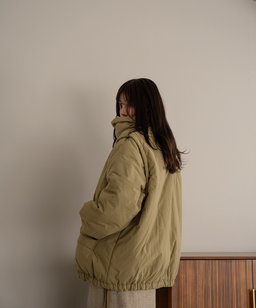 mideal マイディール パディングブルゾン アイボリー mideal（マイディール） ブルゾン アウター padding blouson