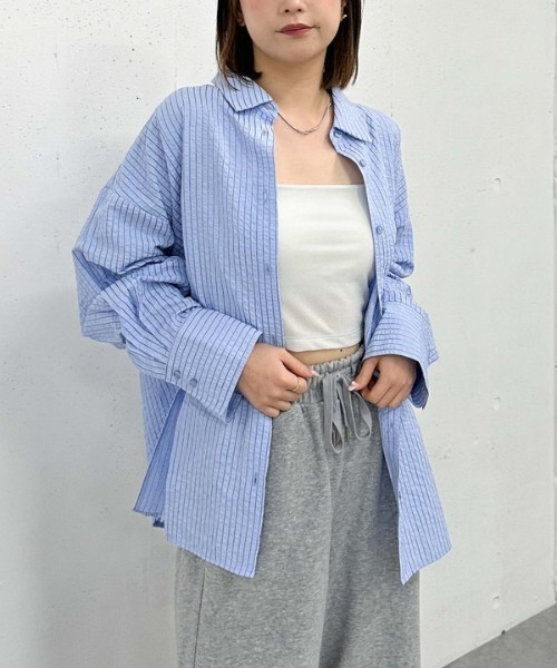 ブラウス シャツ ウエストタック2WAYシャツブルゾン レディース archives ブラウス シャツ 'ウエストタック2wayシャツ