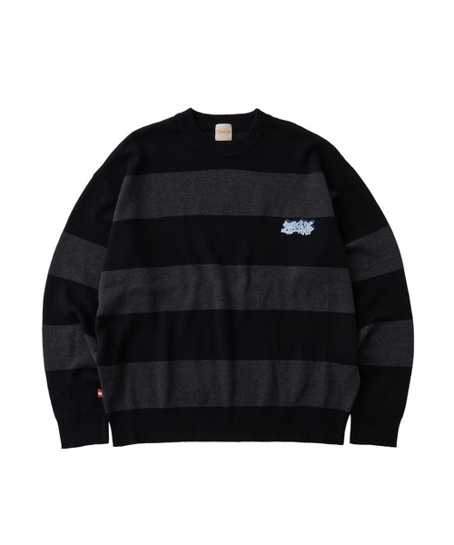 「WHO'S WHO gallery」 長袖ニット FREE ブラック メンズ_画像2