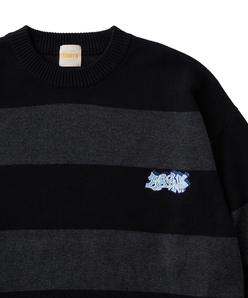 「WHO'S WHO gallery」 長袖ニット FREE ブラック メンズ_画像3