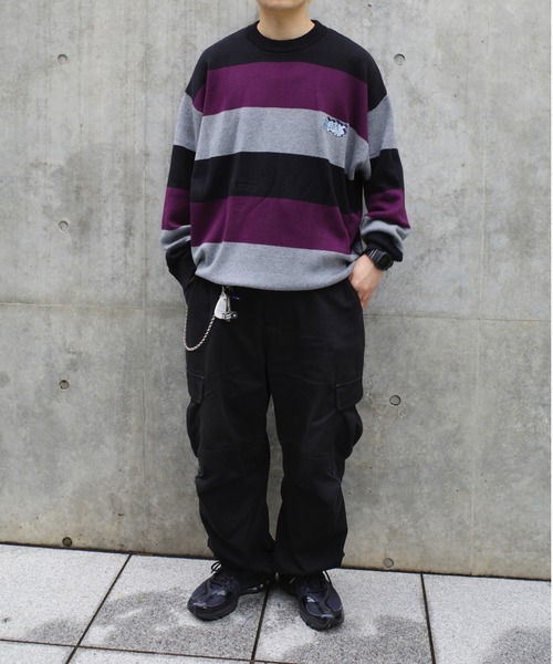 「WHO'S WHO gallery」 長袖ニット FREE ブラック メンズ_画像8