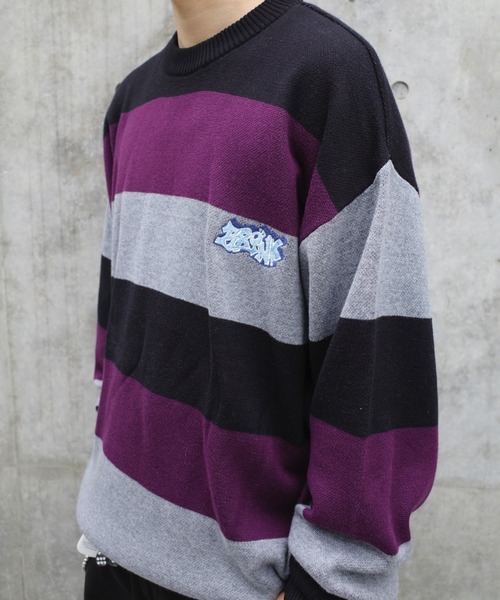 「WHO'S WHO gallery」 長袖ニット FREE ブラック メンズ_画像9