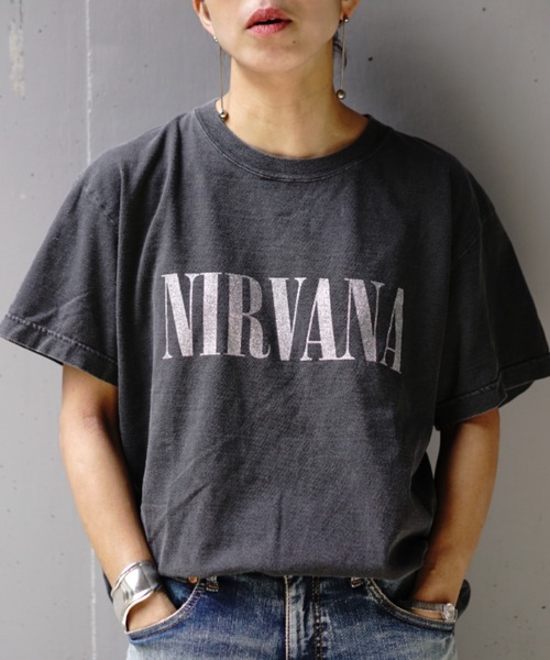 tシャツ GOOD ROCK SPEED (グッドロックスピード) 別注ラメNIRVANATシャツ/ニルヴァーナ レディース