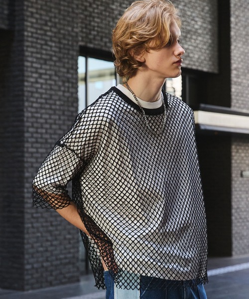 と*平様 メッシュ Tシャツ サイズL 　商品説明をご確認下さい ANEDIST tシャツ メッシュTシャツ メンズ レディース : ZOZOTOWN
