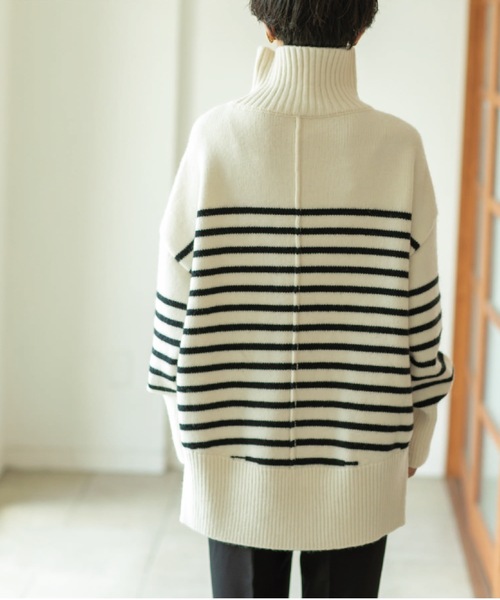 「OPAQUE.CLIP」 長袖ニット 02 ホワイト レディース_画像4