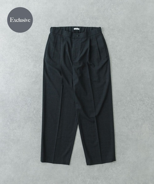 ATON パンツ 「別注」ATON×URBAN RESEARCH TWO TUCKED EASY