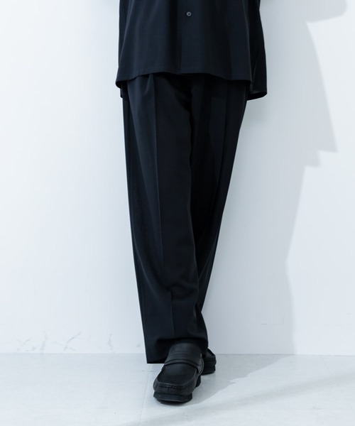ATON ネイビーパンツ ORGANIC COTTON TWILL | EASY PANTS – ATON | エイトン