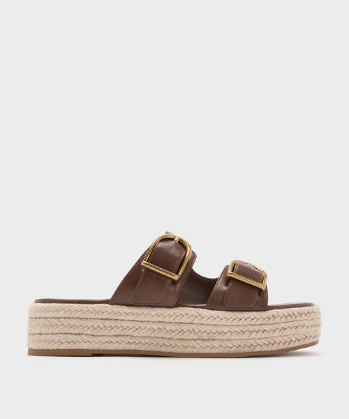 CHARLES & KEITH エスパドリーユ サンダル CHARLES ＆ KEITH（チャールズ&キース） 厚底 サンダル エスパドリーユ