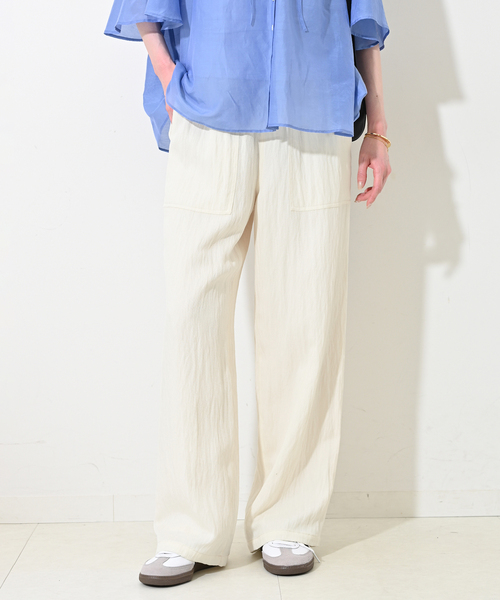 スローブイエナ crikle crikle crikle easy pant s スローブイエナ crikle crikle crikle easy pant s - パンツ最