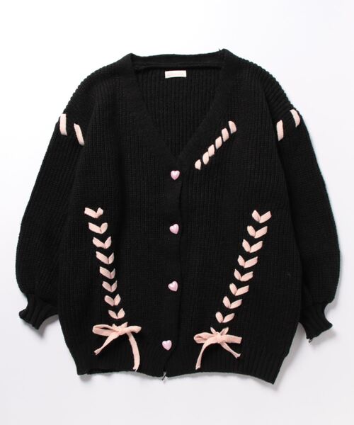 YOHEI OHNO 2023aw カーディガン ニット ブラック YASHIKI - 【ラスト1点】【24AW】Akane Mohair Cardigan(BLACK) | Salty