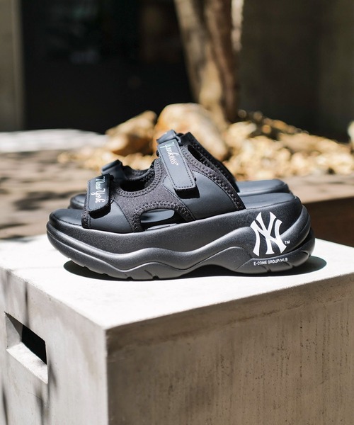 MLB サンダル 「MLB/エムエルビー」厚底スポーツサンダル レディース