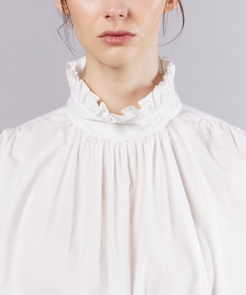 Sov. ブラウス シャツ ギャザーネックブラウス レディース : ZOZOTOWN