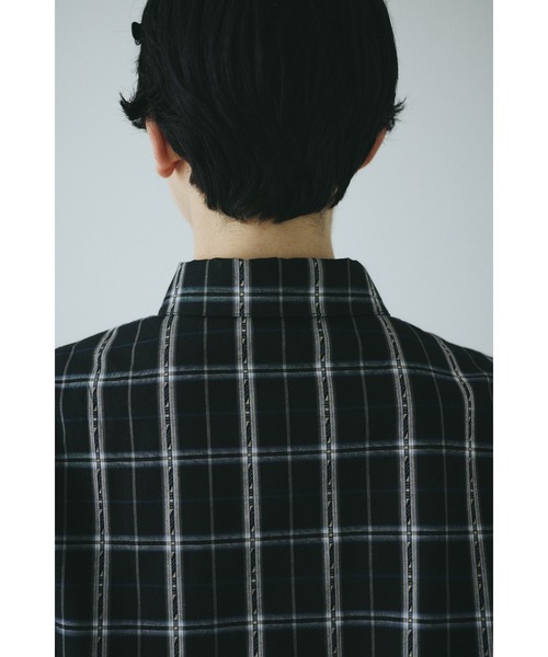 HeRIN.CYE ブラウス シャツ 半袖 Side gather Aline blouse サイド