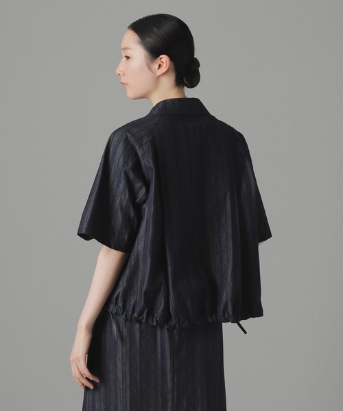 ZUCCa（ズッカ） ブラウス シャツ デニムチュールエンブロイダリー