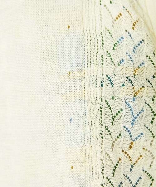 Jocomomola（ホコモモラ） カーディガン 「接触冷感」シアークルー