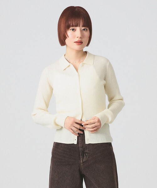 Ray BEAMS（レイ ビームス） カーディガン リブ ポロ カーディガン