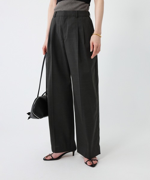 Mサイズ 黒パンツ BABYLONE（バビロン） スラックス パンツ T/Wスラックスパンツ