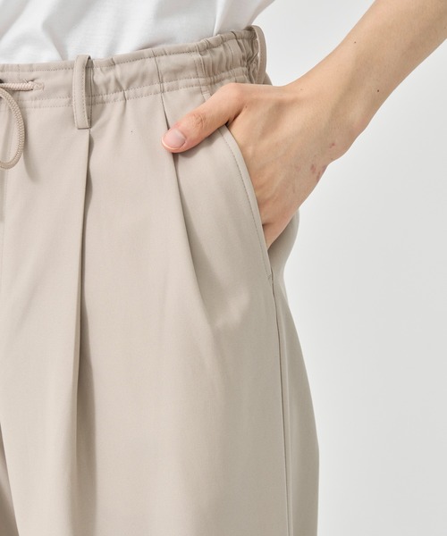 markaware DOUBLE PLEATED TROUSERS スラックス MARKAWARE(マーカウェア)-DOUBLE PLEATED WIDE TROUSERS ORGANIC